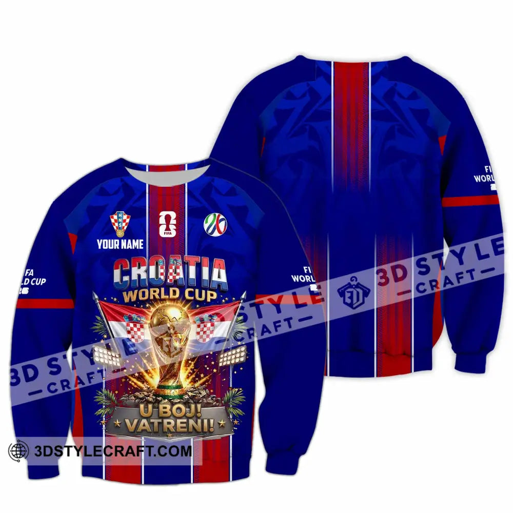 Unisex Shirt - Custom Croatia World Cup 2026 Shirt - Long Sleeve / S - T-shirt