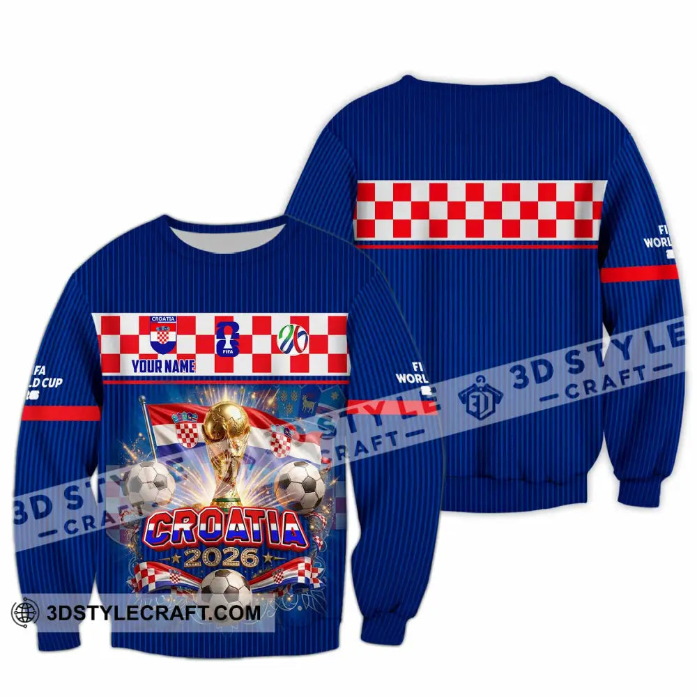 Unisex Shirt - Custom Croatia World Cup 2026 Shirt - Long Sleeve / S - T-shirt