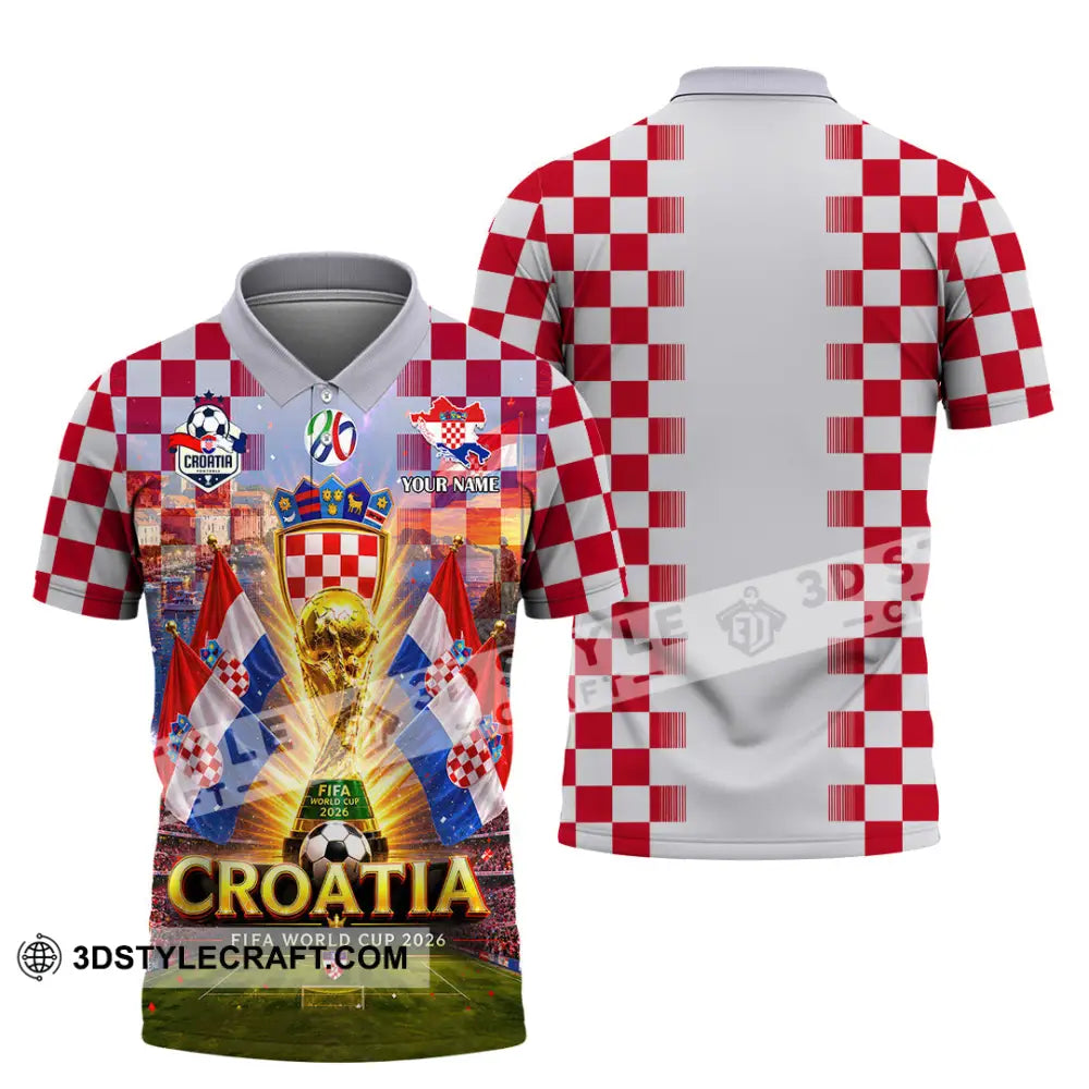 Unisex Shirt - Custom Croatia World Cup 2026 Shirt - Polo Shirt / S - T-shirt