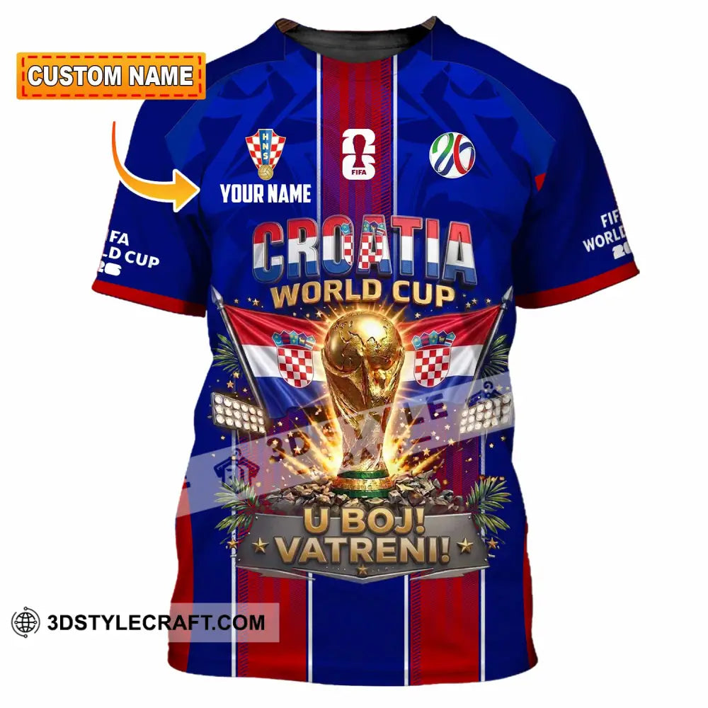 Unisex Shirt - Custom Croatia World Cup 2026 Shirt - T-shirt