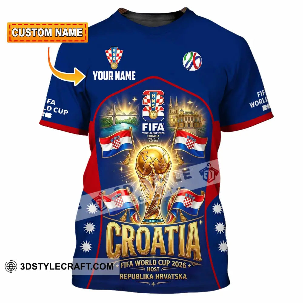 Unisex Shirt - Custom Croatia World Cup 2026 Shirt - T-shirt