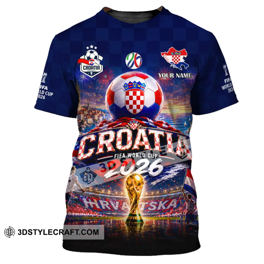 Unisex Shirt - Custom Croatia World Cup 2026 Shirt - T-Shirt / S - T-shirt