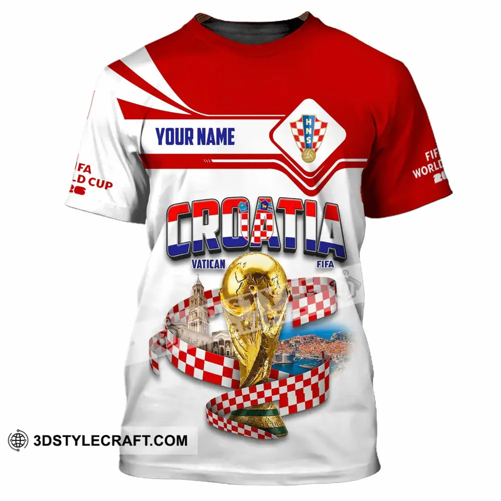 Unisex Shirt - Custom Croatia World Cup 2026 Shirt - T-Shirt / S - T-shirt