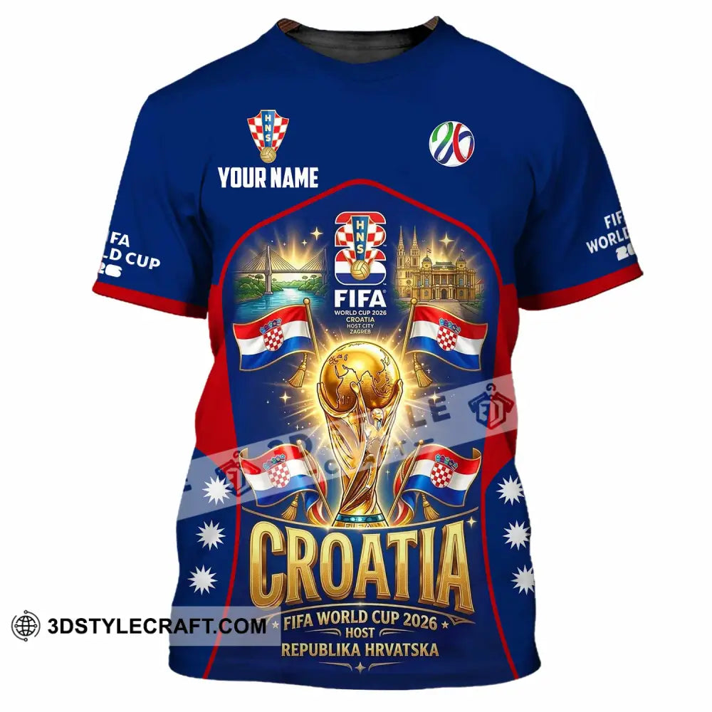 Unisex Shirt - Custom Croatia World Cup 2026 Shirt - T-Shirt / S - T-shirt