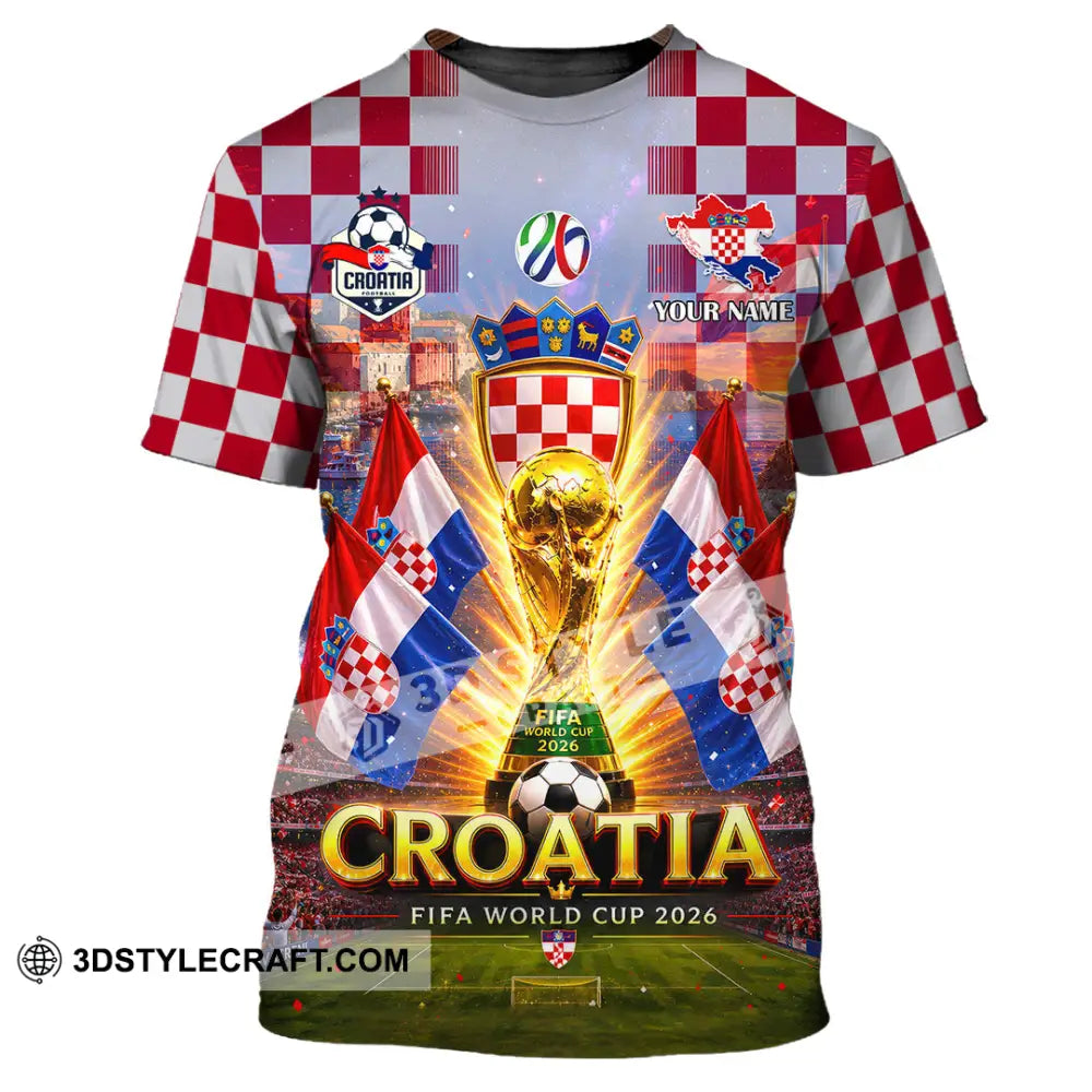 Unisex Shirt - Custom Croatia World Cup 2026 Shirt - T-Shirt / S - T-shirt