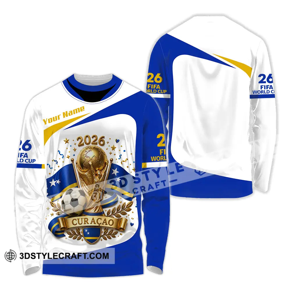 Unisex Shirt - Custom Curacao World Cup 2026 Shirt - Long Sleeve Shirt / S - T-shirt