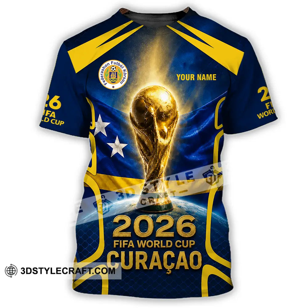 Unisex Shirt - Custom Curacao World Cup 2026 Shirt - T-Shirt / S - T-shirt