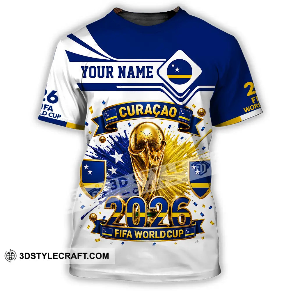 Unisex Shirt - Custom Curacao World Cup 2026 Shirt - T-Shirt / S - T-shirt