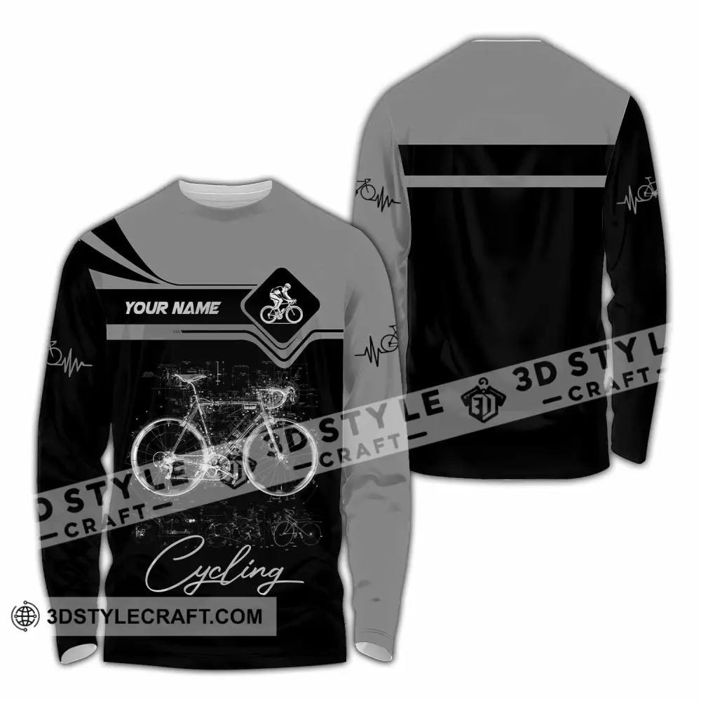 Unisex Shirt - Custom Cycling 3D Shirt - Long Sleeve Shirt / S - T-shirt