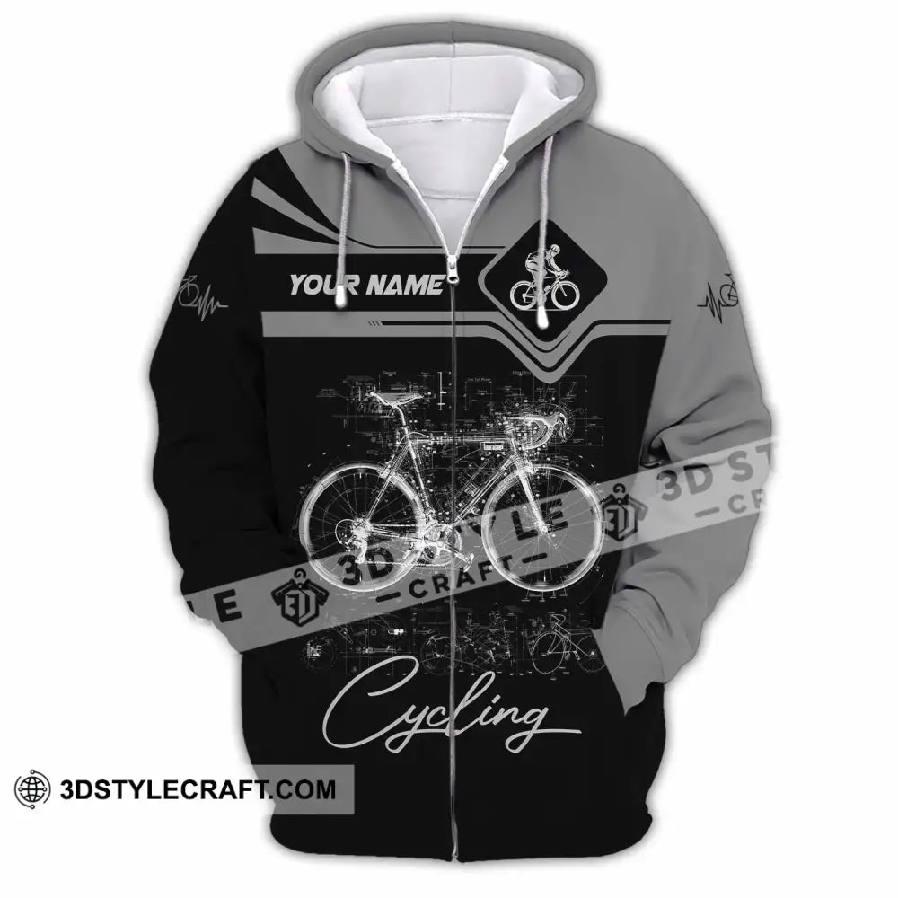 Unisex Shirt - Custom Cycling 3D Shirt - Zipper Hoodie / S - T-shirt