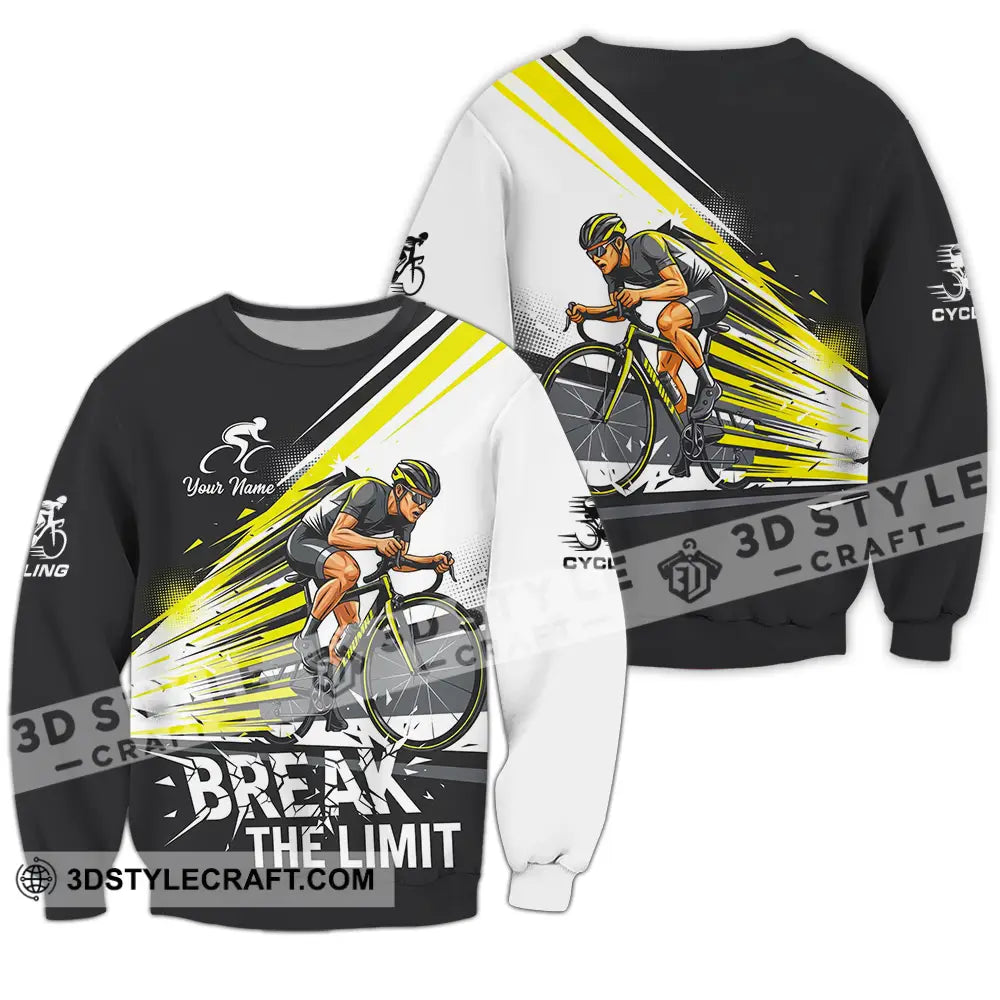 Unisex Shirt - Custom Cycling Break The Limit 3D Shirt - Long Sleeve / S - T-shirt