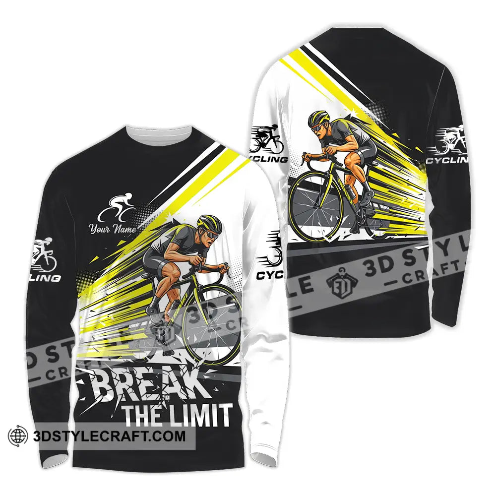 Unisex Shirt - Custom Cycling Break The Limit 3D Shirt - Long Sleeve Shirt / S - T-shirt
