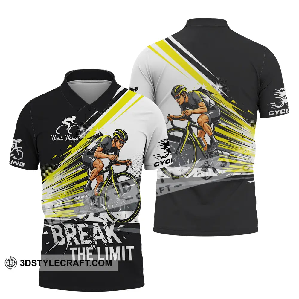 Unisex Shirt - Custom Cycling Break The Limit 3D Shirt - Polo Shirt / S - T-shirt