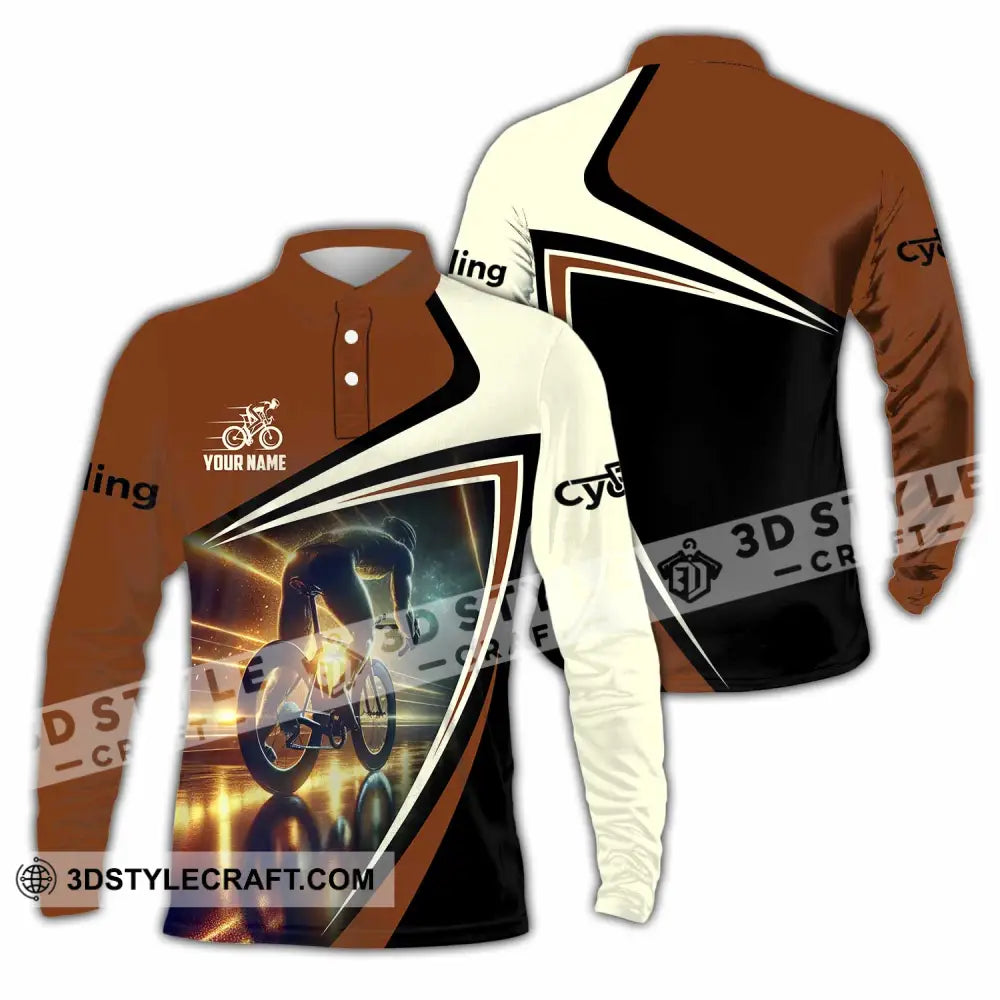 Unisex Shirt Custom Cycling Shirt Long Sleeve Polo / S T shirt