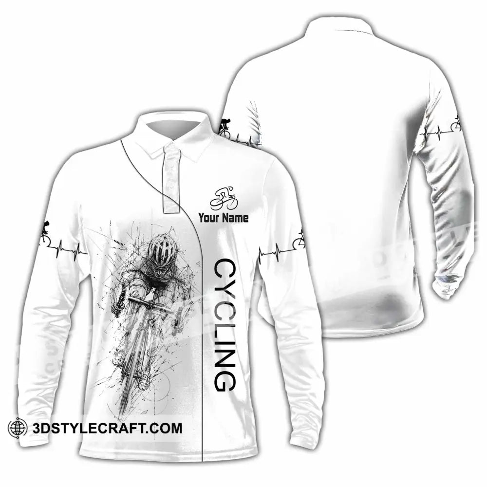 Unisex Shirt - Custom Cycling Shirt - Long Sleeve Polo / S - T-shirt