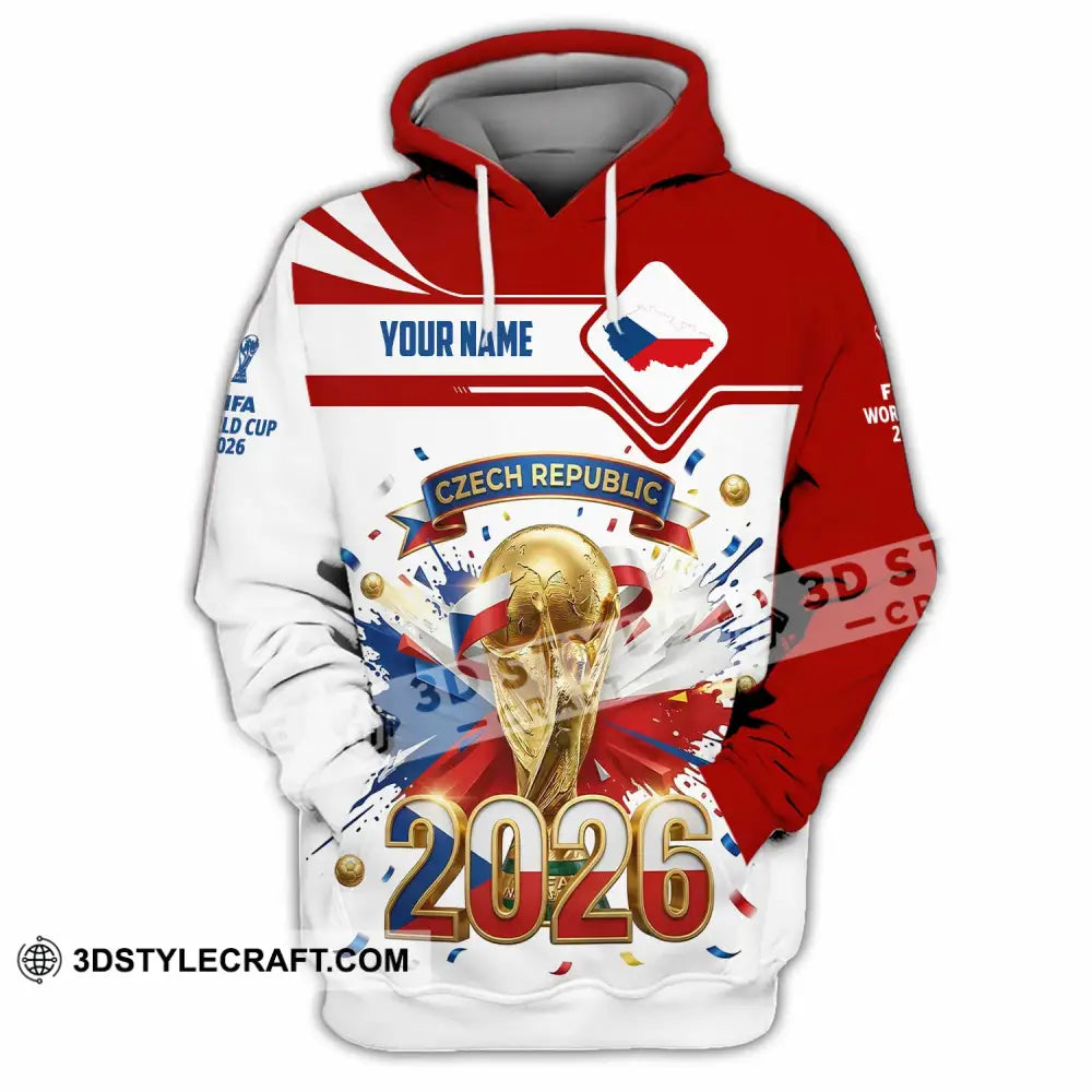 Unisex Shirt - Custom Czech Republic World Cup 2026 3D Shirt - Hoodie / S - T-shirt