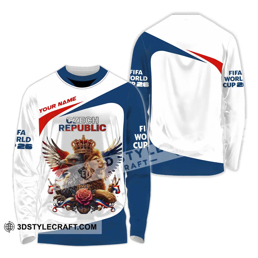 Unisex Shirt - Custom Czech Republic 3D Shirt - Long Sleeve Shirt / S - T-shirt