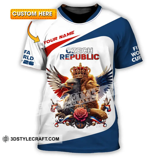 Unisex Shirt - Custom Czech Republic 3D Shirt - T-shirt