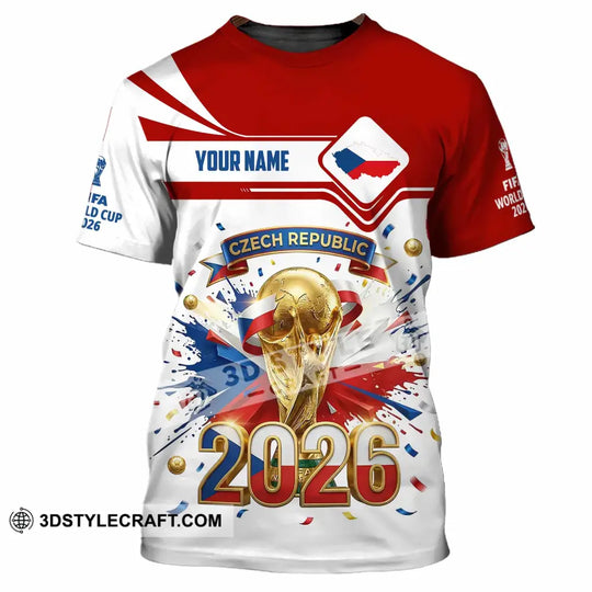 Unisex Shirt - Custom Czech Republic 3D Shirt style option 3