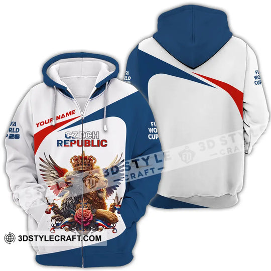 Unisex Shirt - Custom Czech Republic 3D Shirt style option 4
