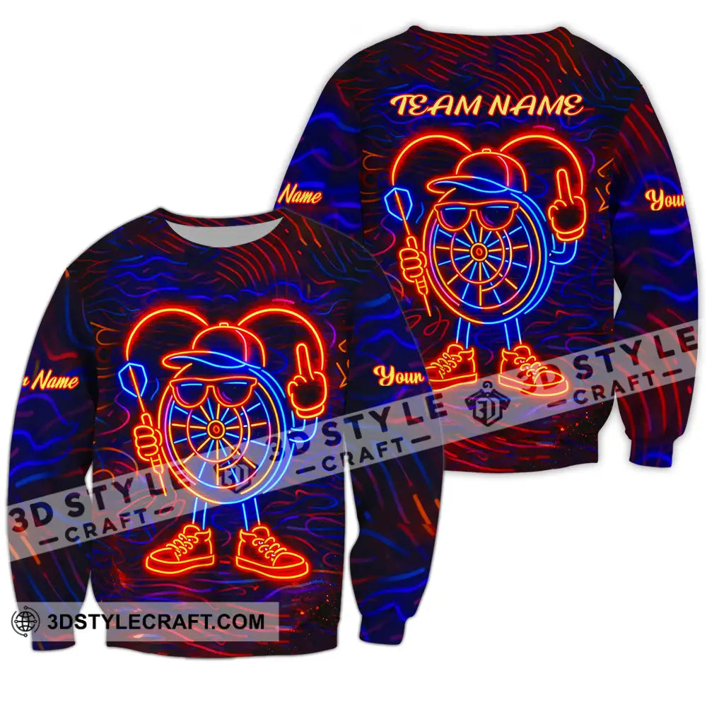 Unisex Shirt - Custom Darts 3D Shirt Long Sleeve / S T-shirt