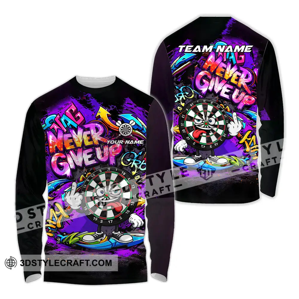 Unisex Shirt - Custom Darts 3D Shirt Long Sleeve Shirt / S T-shirt