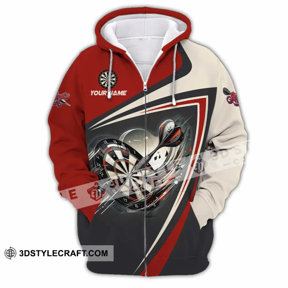 Unisex Shirt - Custom Darts 3D Shirt Zipper Hoodie / S T-shirt