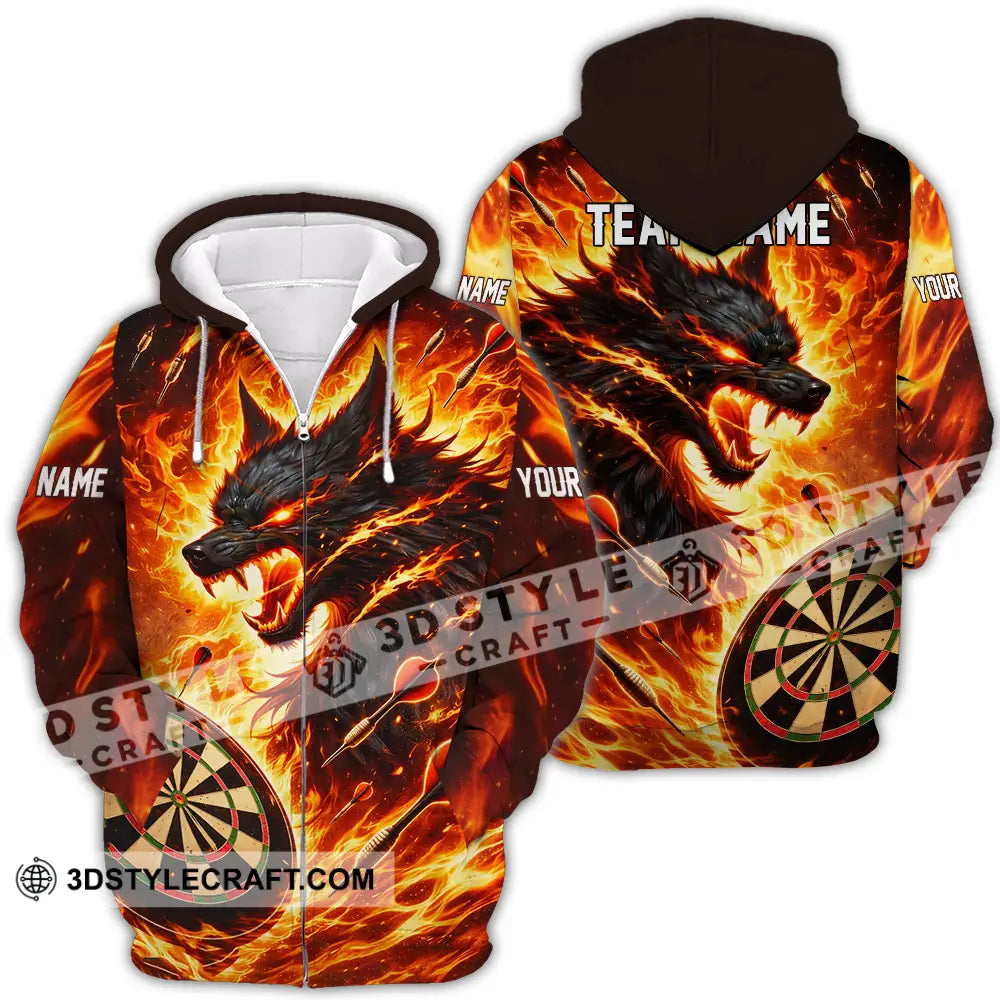 Unisex Shirt - Custom Darts 3D Shirt Zipper Hoodie / S T-shirt