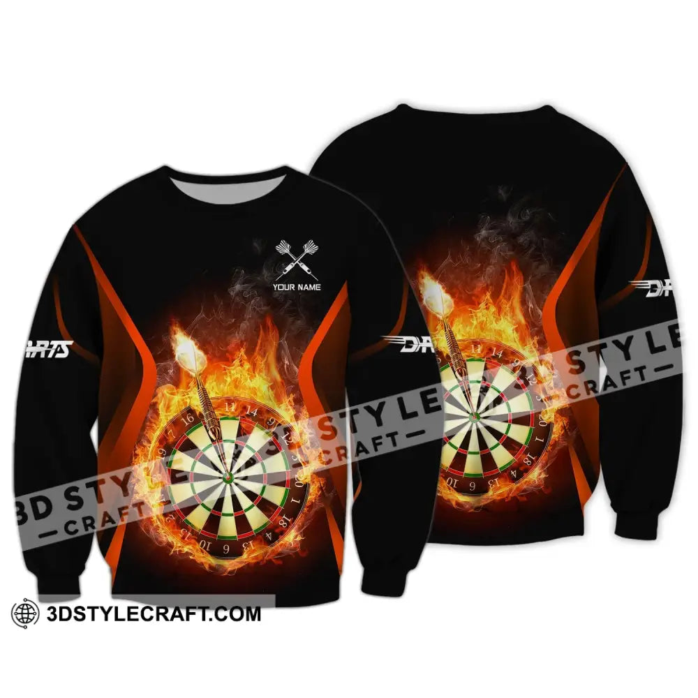 Unisex Shirt Custom Darts Polo Hoodie Team T-Shirt Gift For Players Long Sleeve / S