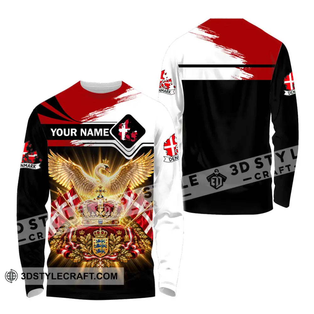 Unisex Shirt - Custom Denmark Shirt - Long Sleeve Shirt / S - T-shirt