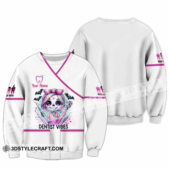 Unisex Shirt - Custom Dentist Halloween Vibes Shirt style option 3