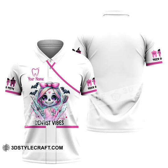 Unisex Shirt - Custom Dentist Halloween Vibes Shirt style option 2