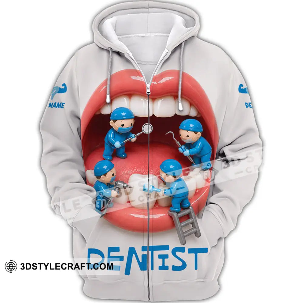 Unisex Shirt - Custom Dentist Shirt - Zipper Hoodie / S - T-shirt