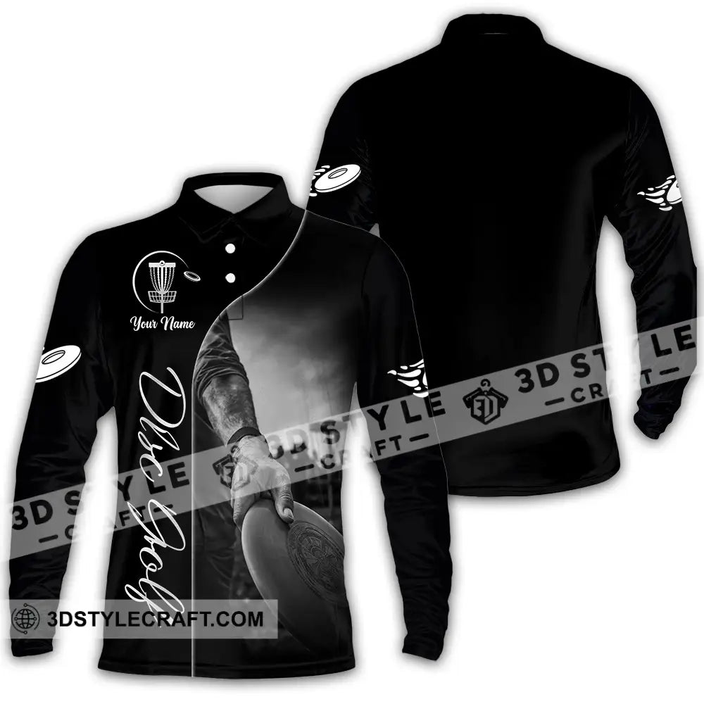 Unisex Shirt - Custom Disc Golf 3D Shirt - Long Sleeve Polo / S - T-shirt