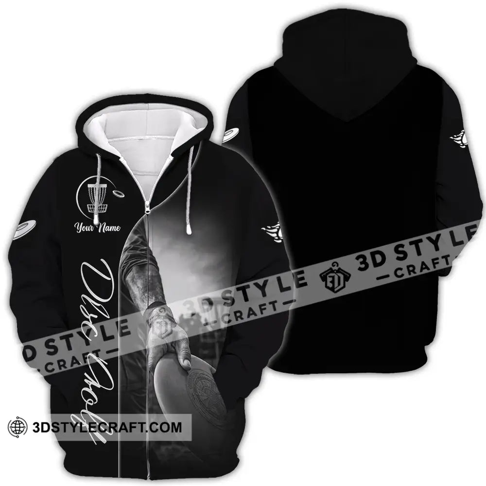 Unisex Shirt - Custom Disc Golf 3D Shirt - Zipper Hoodie / S - T-shirt