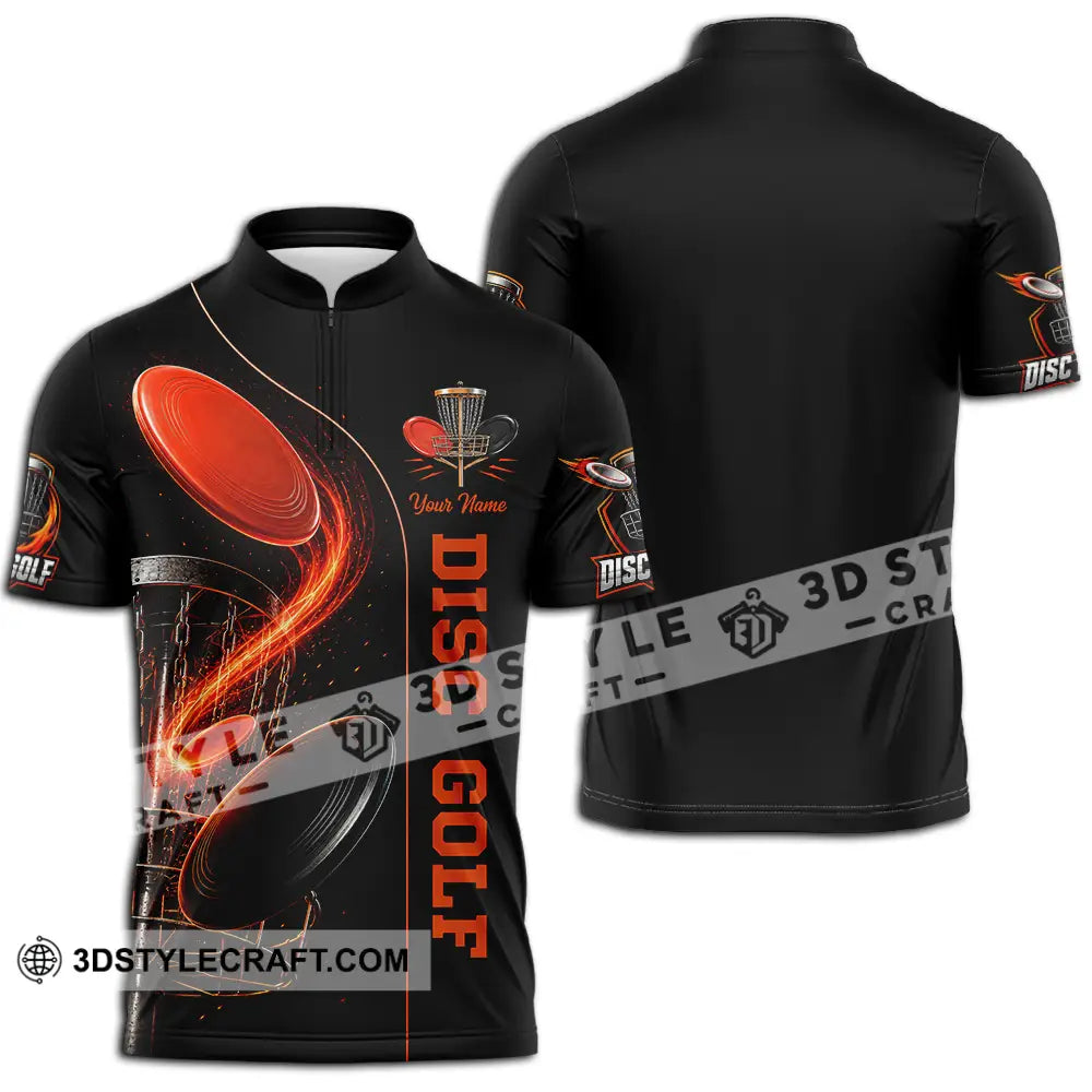 Unisex Shirt - Custom Disc Golf Shirt - Zipper Polo Shirt / S - T-shirt