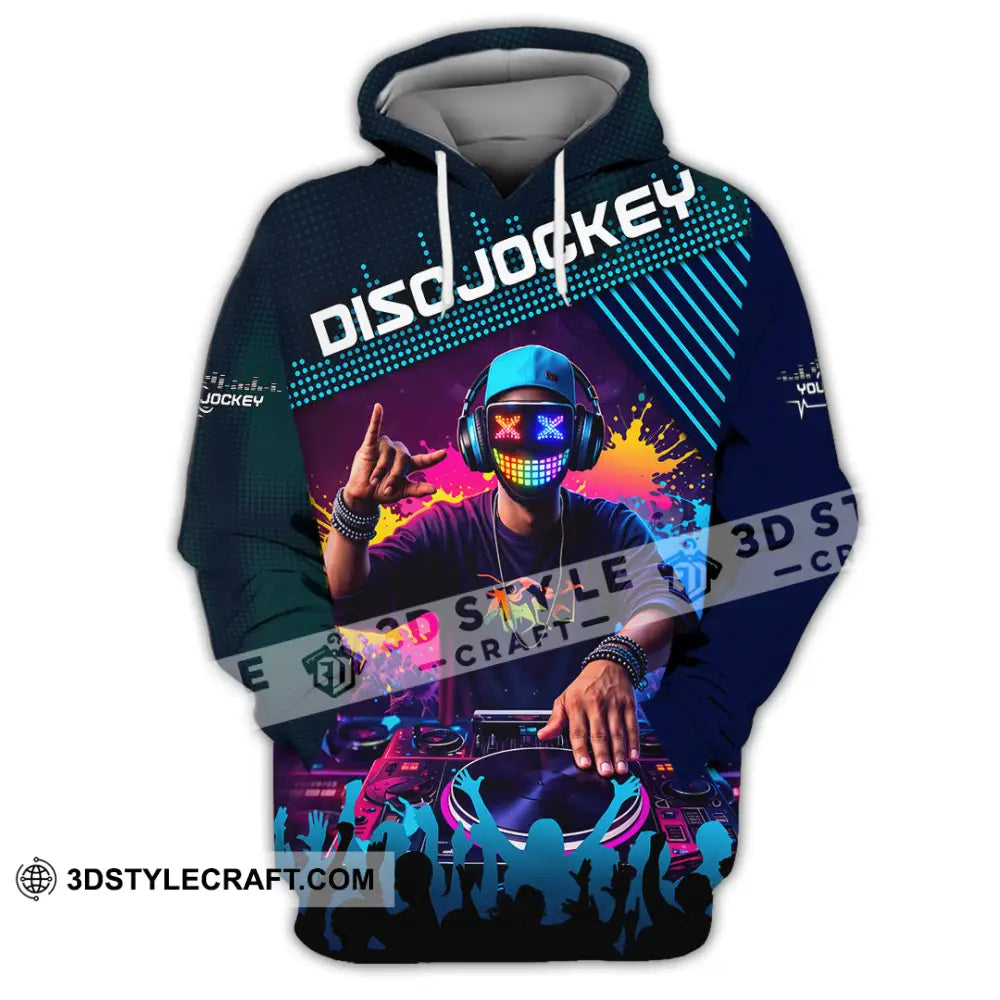 Unisex Shirt - Custom Disc Jockey 3D Shirt Hoodie / S T-shirt