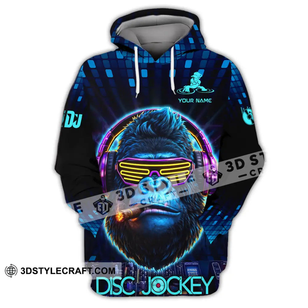 Unisex Shirt - Custom Disc Jockey 3D Shirt Hoodie / S T-shirt