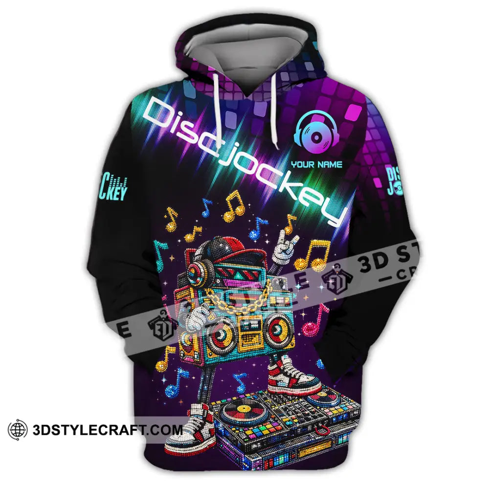 Unisex Shirt - Custom Disc Jockey 3D Shirt Hoodie / S T-shirt