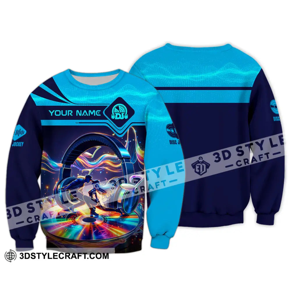 Unisex Shirt - Custom Disc Jockey 3D Shirt Long Sleeve / S T-shirt