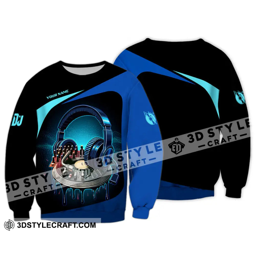 Unisex Shirt - Custom Disc Jockey 3D Shirt Long Sleeve / S T-shirt