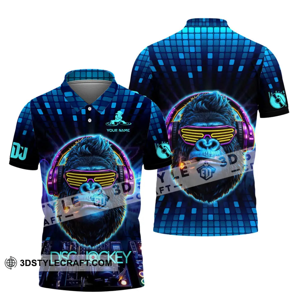 Unisex Shirt - Custom Disc Jockey 3D Shirt Polo Shirt / S T-shirt