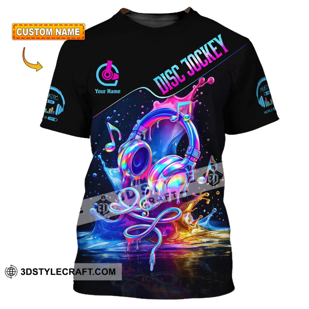 Unisex Shirt - Custom Disc Jockey 3D Shirt T-shirt