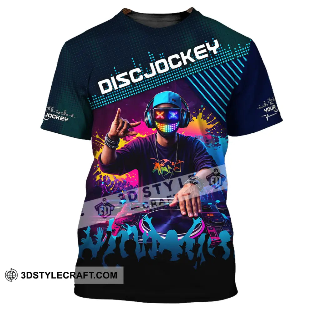 Unisex Shirt - Custom Disc Jockey 3D Shirt T-Shirt / S T-shirt