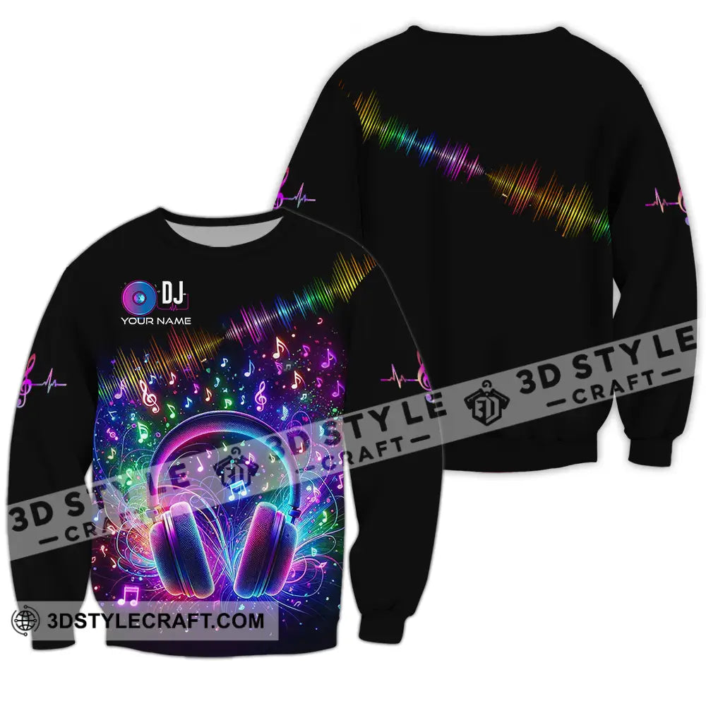 Unisex Shirt - Custom Disc Jockey DJ Shirt Long Sleeve / S T-shirt