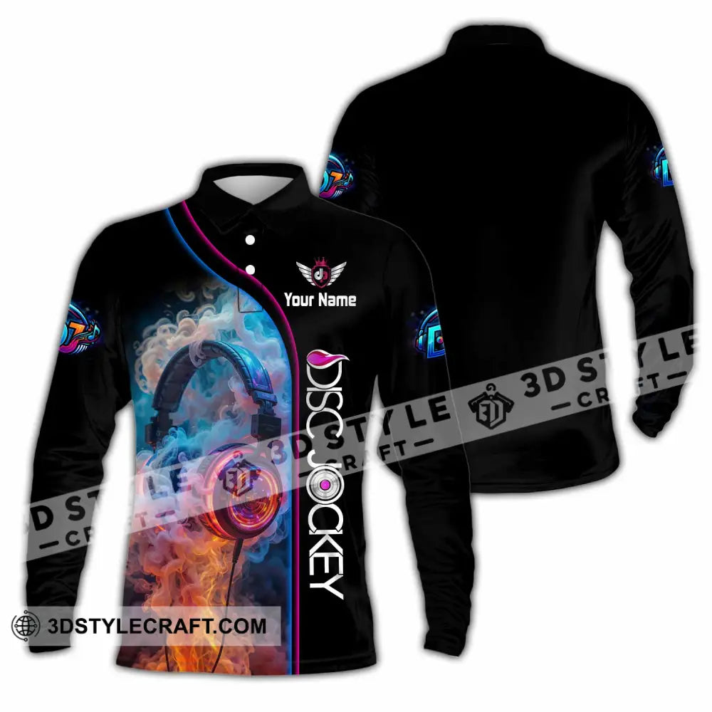 Unisex Shirt - Custom Disc Jockey Shirt - Long Sleeve Polo / S - T-shirt