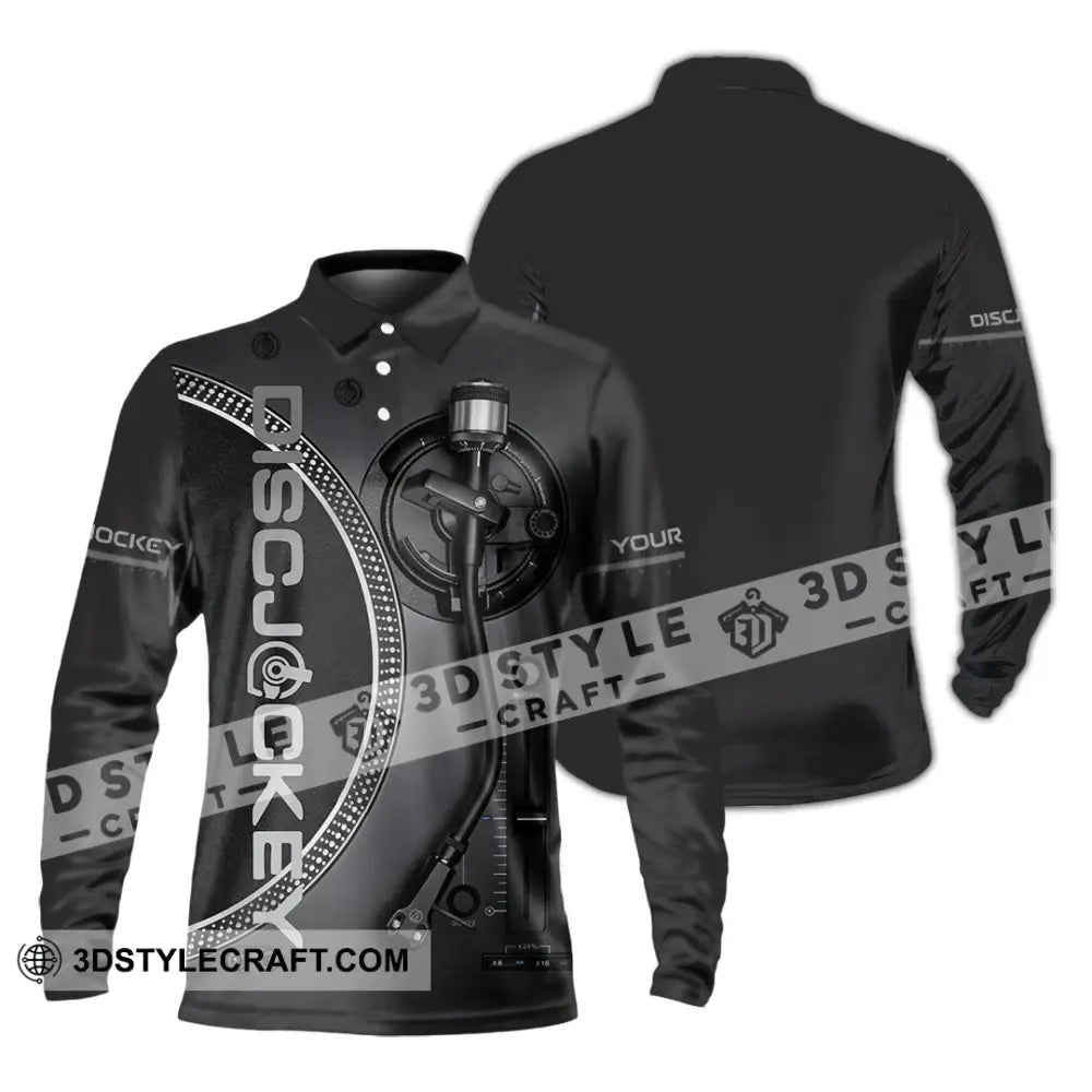 Unisex Shirt - Custom Disc Jockey Shirt - Long Sleeve Polo / S - T-shirt