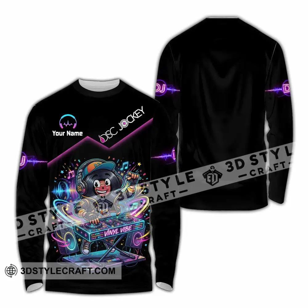Unisex Shirt - Custom Disc Jockey Shirt - Long Sleeve Shirt / S - T-shirt