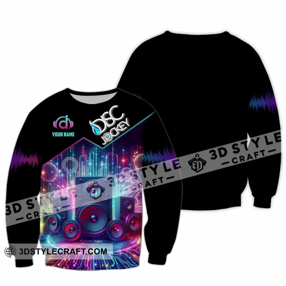 Unisex Shirt - Custom Disc Jockey Shirt Long Sleeve / S T-shirt