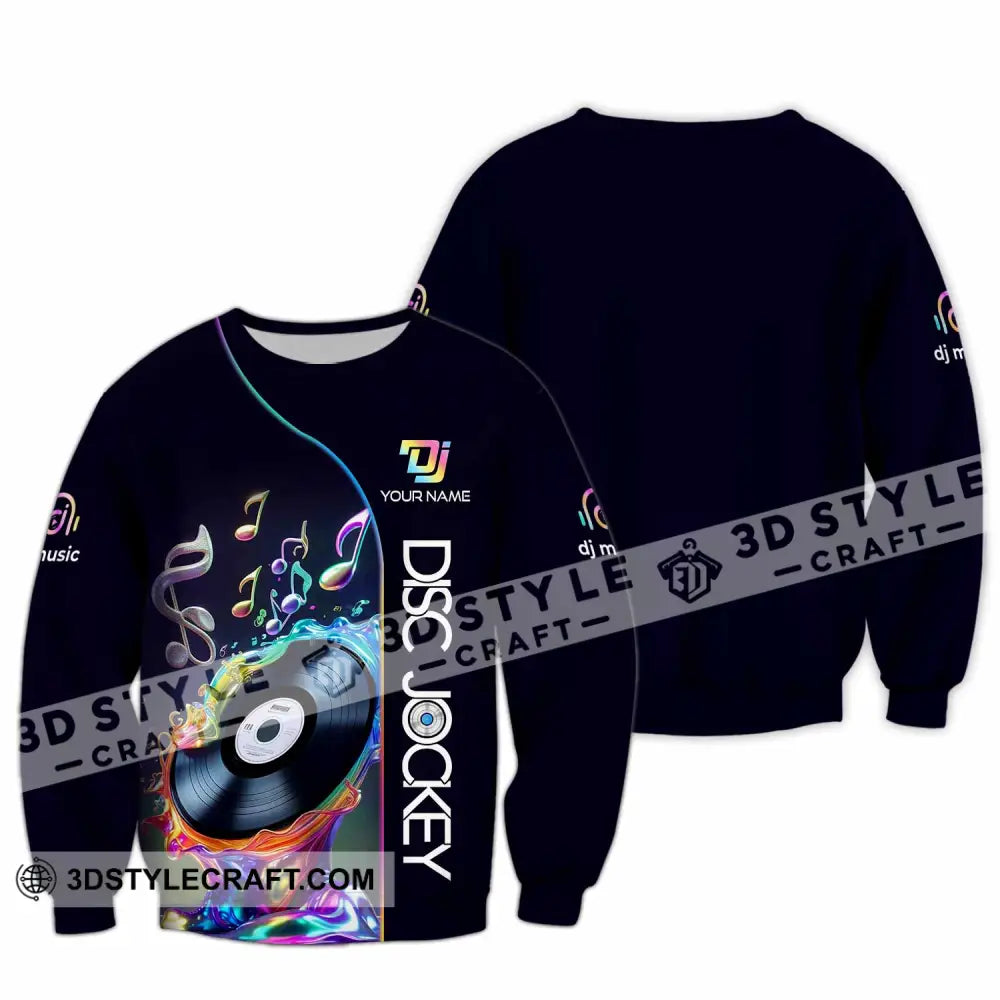 Unisex Shirt - Custom Disc Jockey Lover Shirt Long Sleeve / S T-shirt